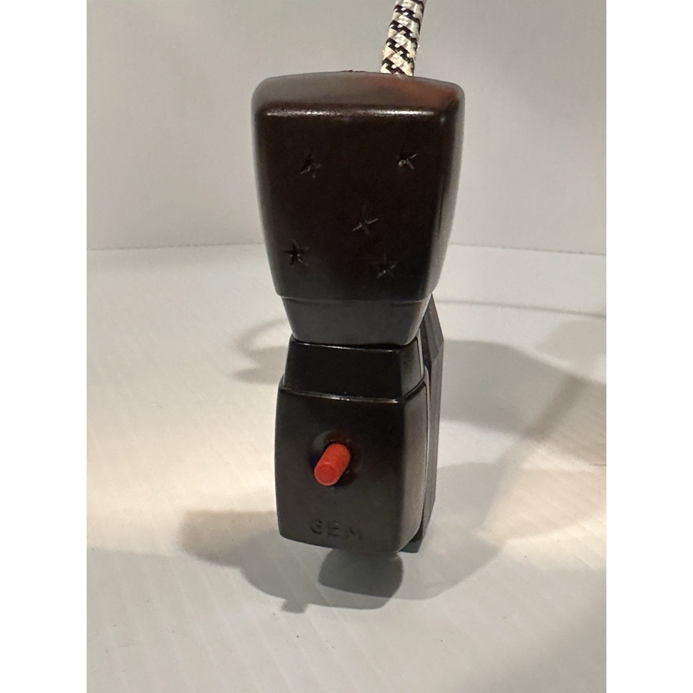 Vintage GEM Brown Bakelite Bathroom Kids Kitchen Night Lights Starburst Works